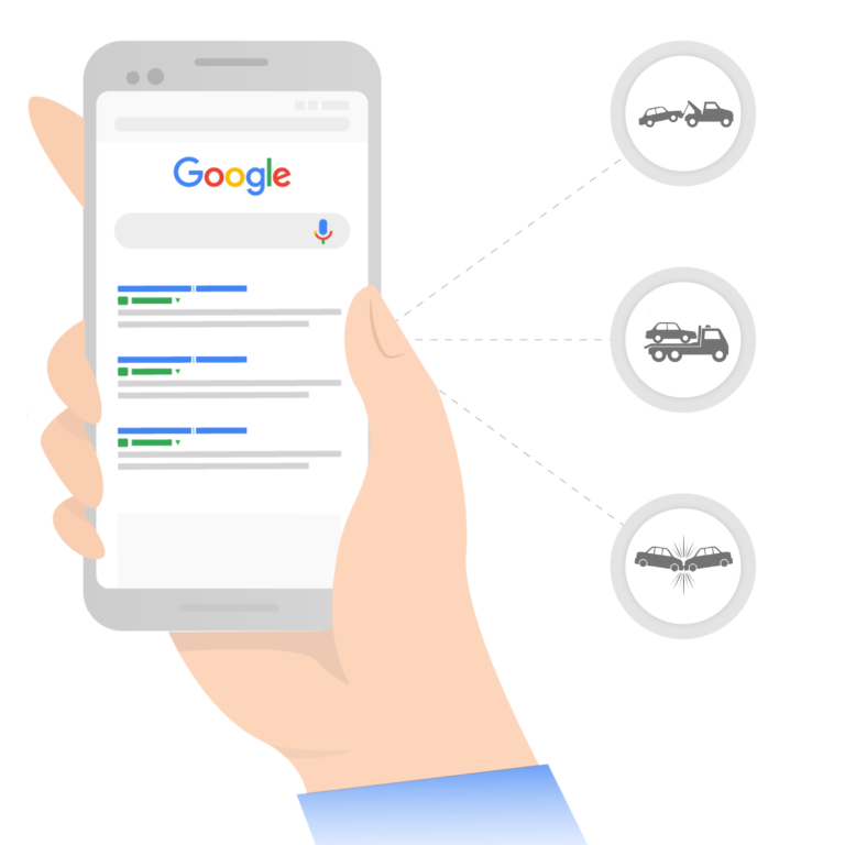 buscando gruas en google